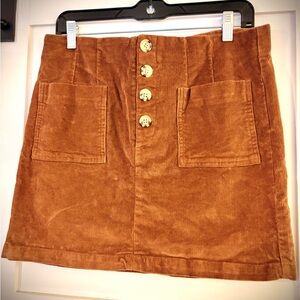 Adorable Jolt Brown Corduroy Skirt Sz 9!